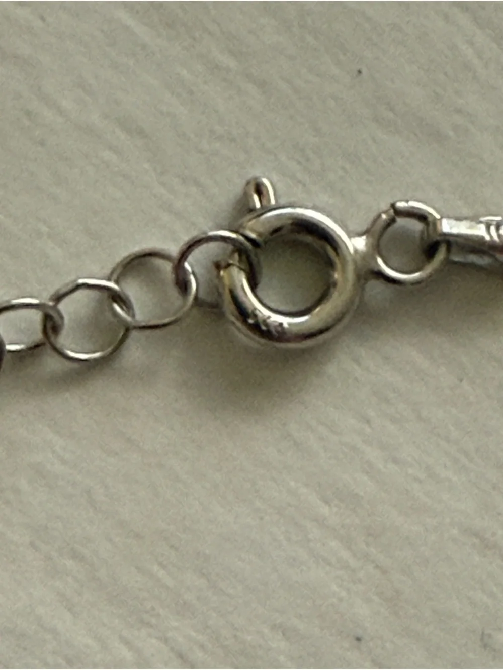 Sterling Silver 925 Italy Pavé CZ Script Love Double Chain Bracelet